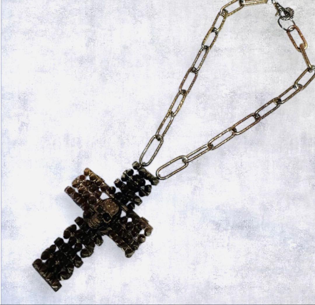 ☆1点物☆ジャンポールゴルチエ☆アンティークスタッズスカルビッグ