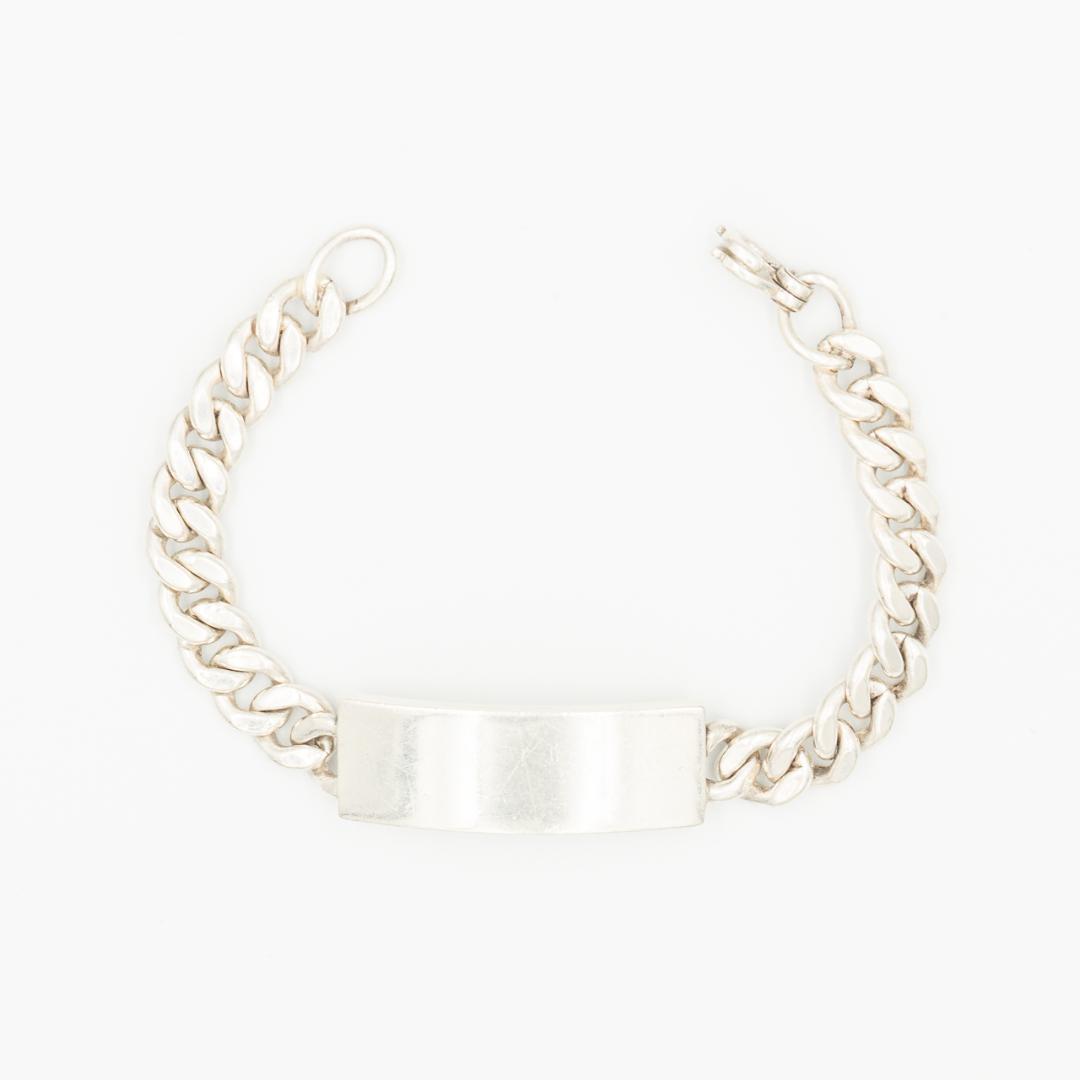 ヴィンテージ ティファニー ID ブレスレット シルバー 20cm 40年代