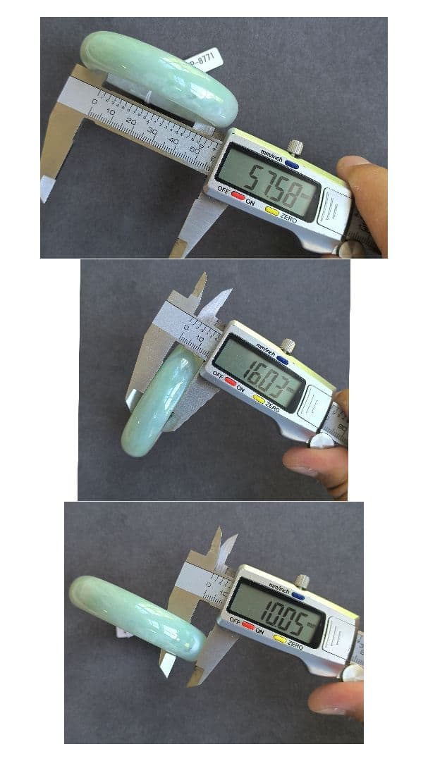はち様 専用【鑑別書付】ミャンマーアイス翡翠のバングル（57～58ミリ