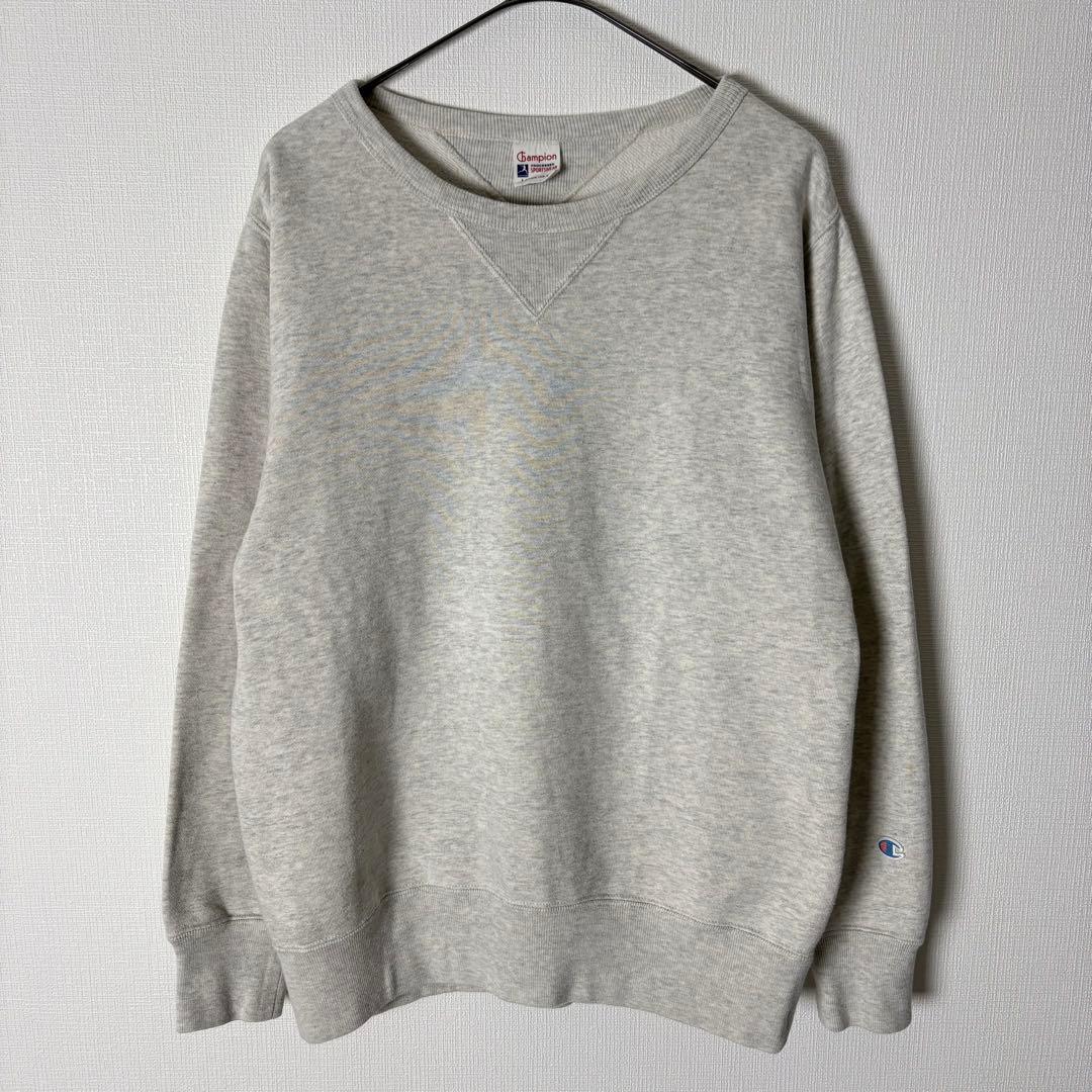 チャンピオン ランタグ復刻 両Vガゼット スウェット 杢グレー - メルカリ
