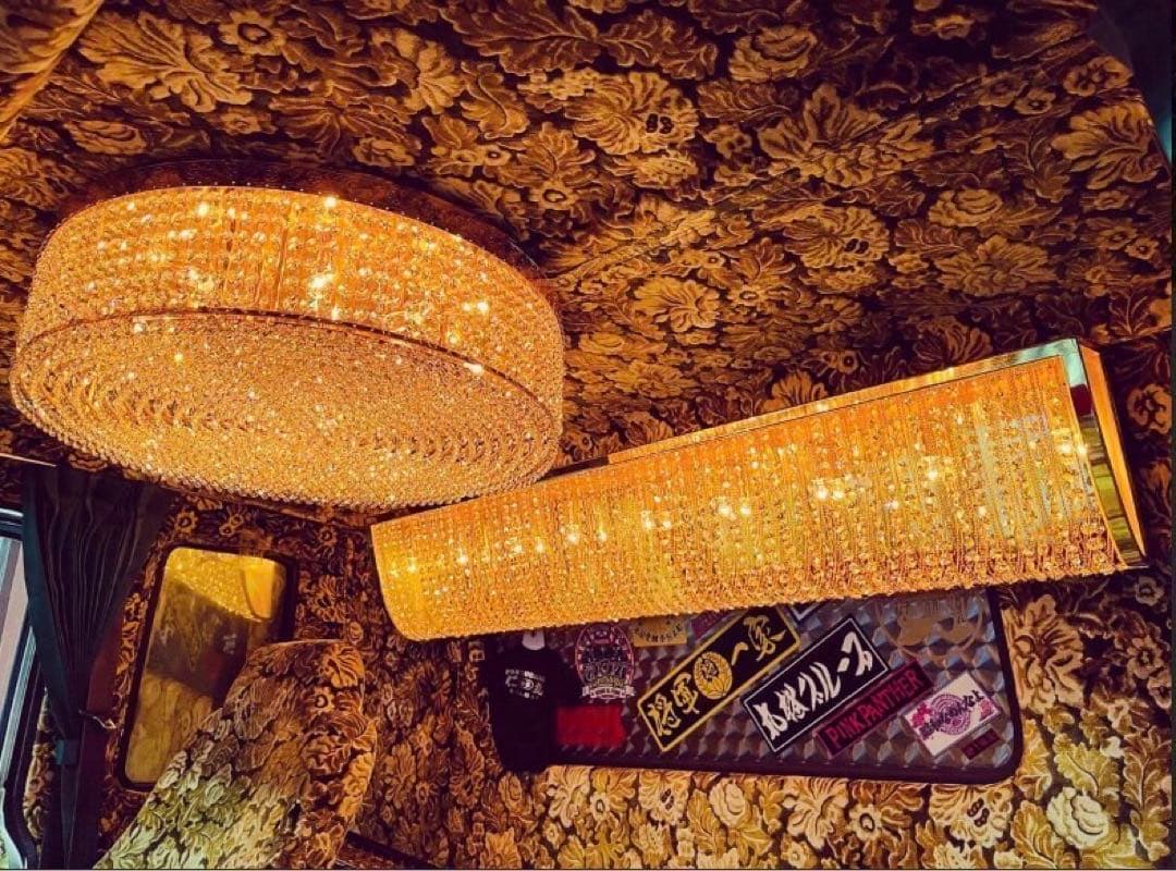 幅140cm ナイアガラ シャンデリア デコトラ アートトラック レトロ