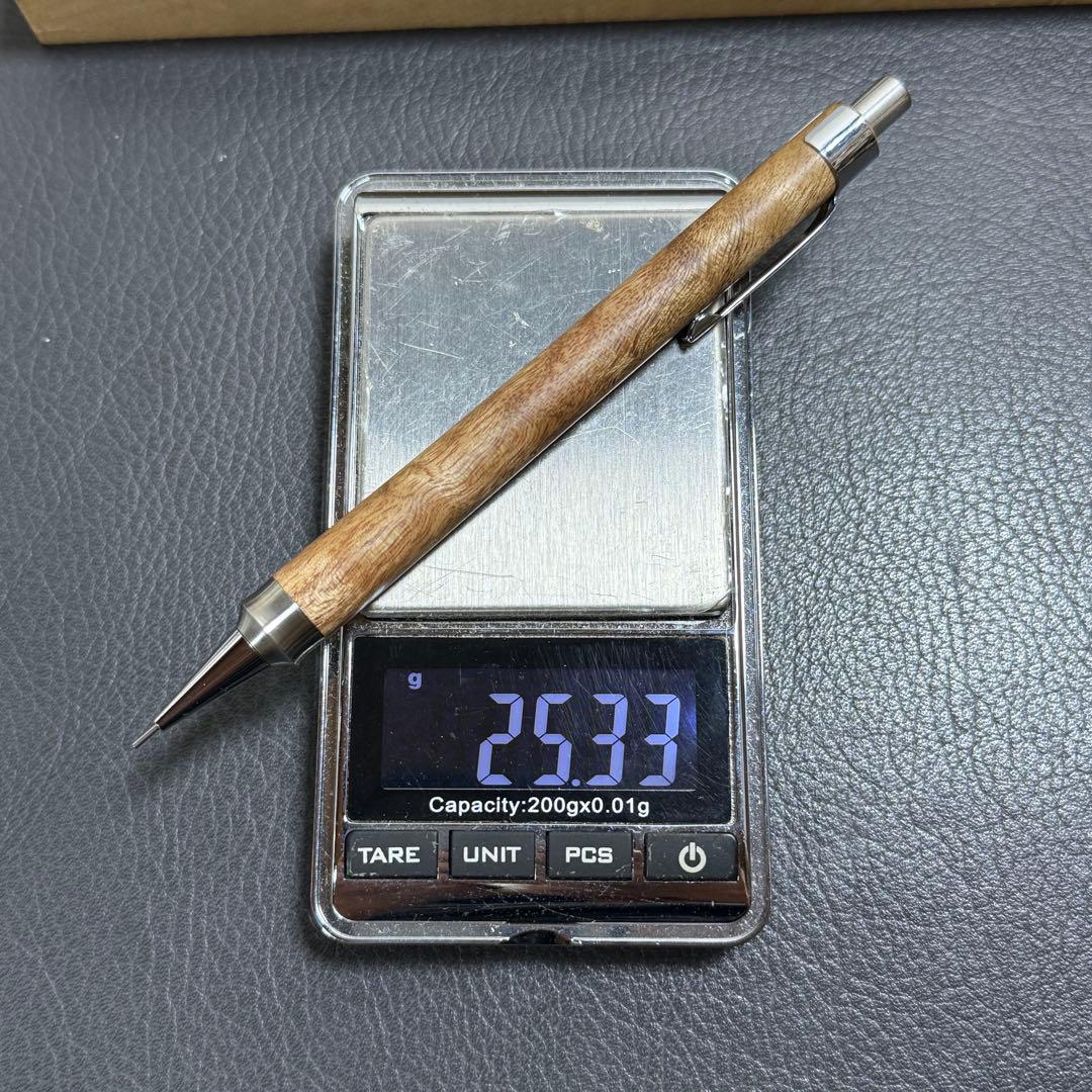 199マーブルウッド 木製シャーペン 強低重心ダブルR ステンレス