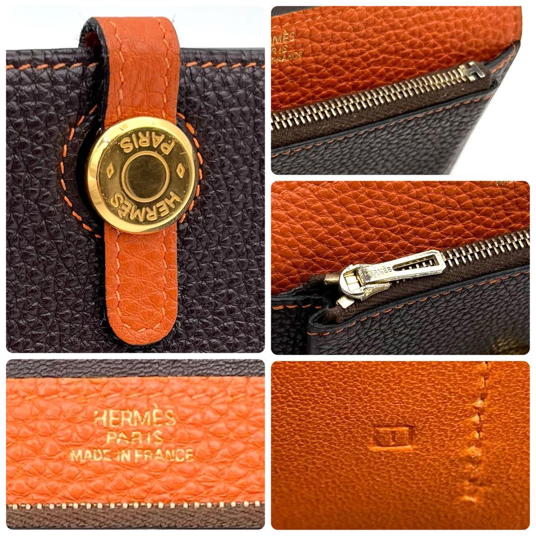 ✴︎極美品✴︎HERMES エルメス ドゴン コンパクト バイカラー