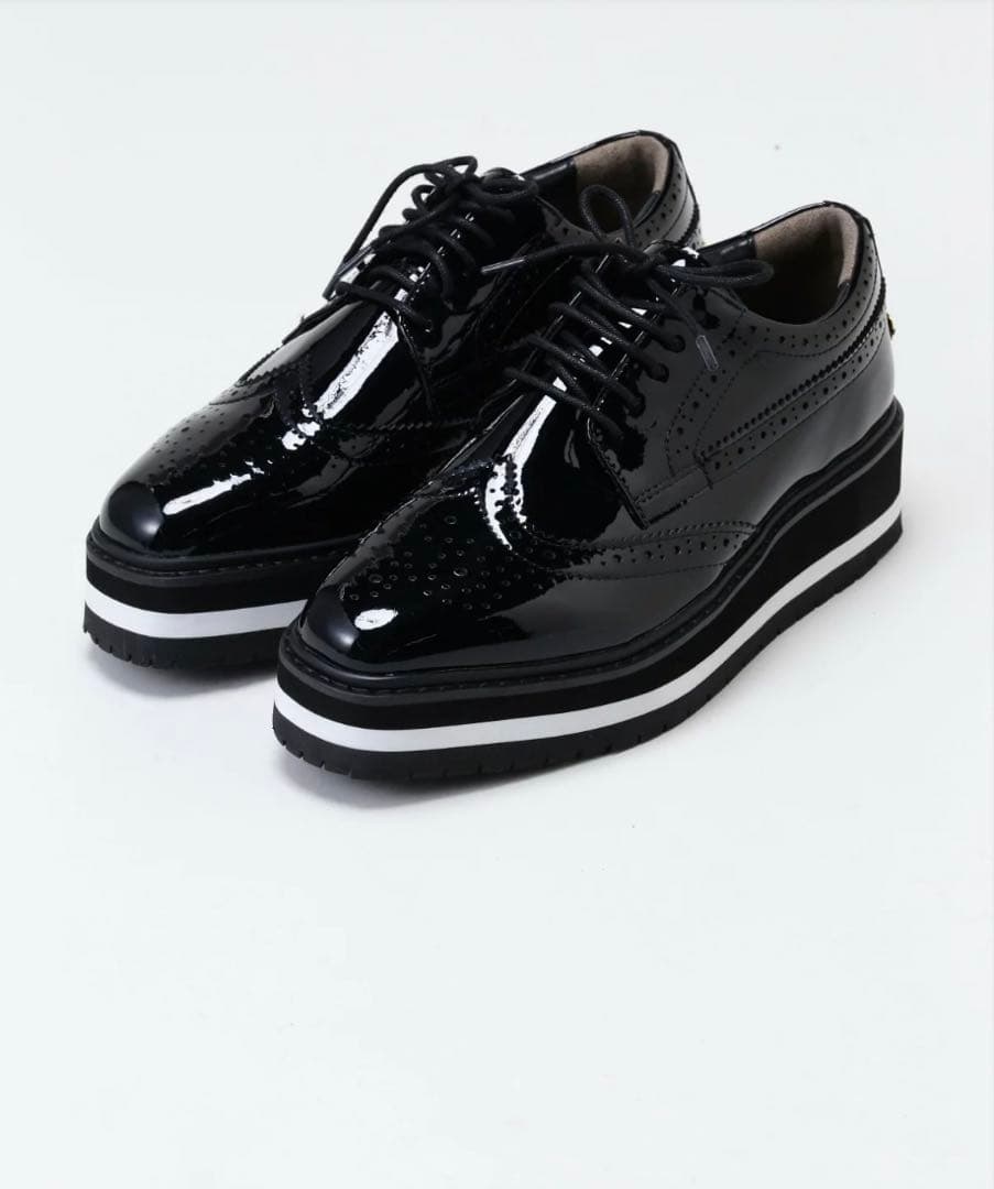 セントアンドリュース 厚底エナメルレザーシューズ(ブラック) 71YMScQYarL.jpg