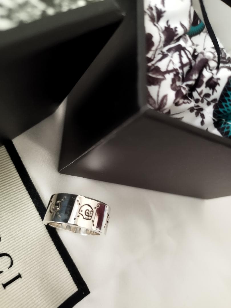 グッチ ゴーストリング 13号( 日本size11.5号) ピンキー 美品 - メルカリ