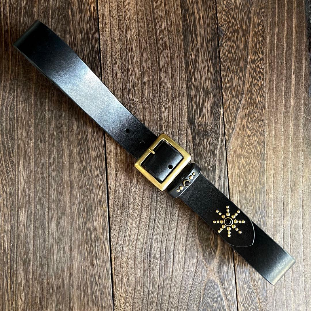 ディッキーズ874専用スタッズギャリソンベルト ミッスーリ真鍮HTC