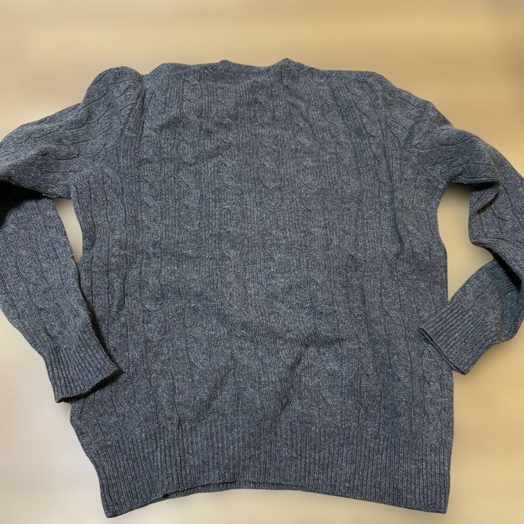 Polo Ralph Lauren グレー ケーブルニット M