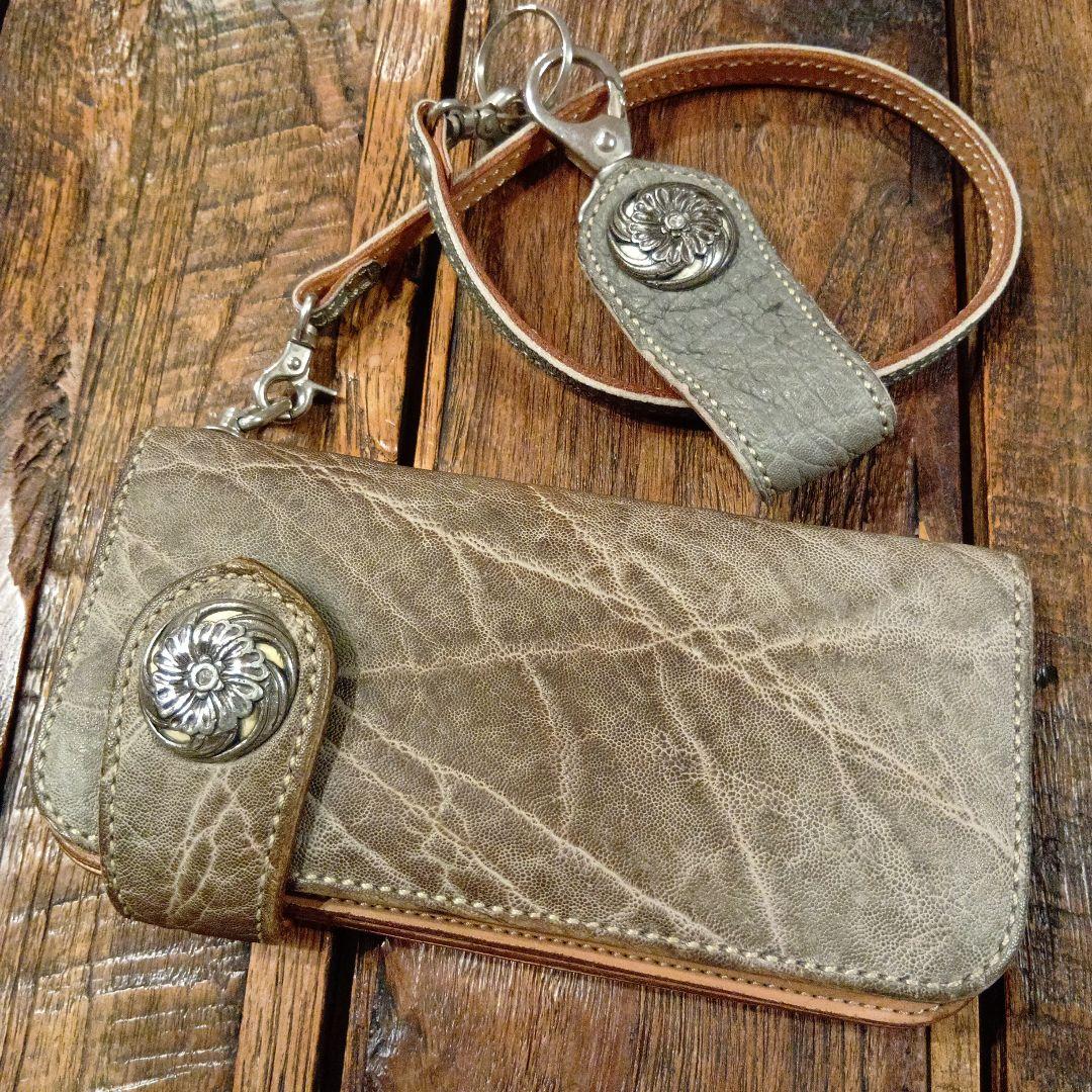 ケイシイズ ライダースウォレット エレファントレザー - メルカリ