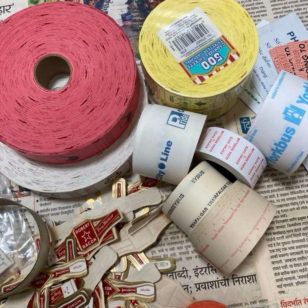 ブ*チ様 海外ロールチケット紙もの まとめ売り