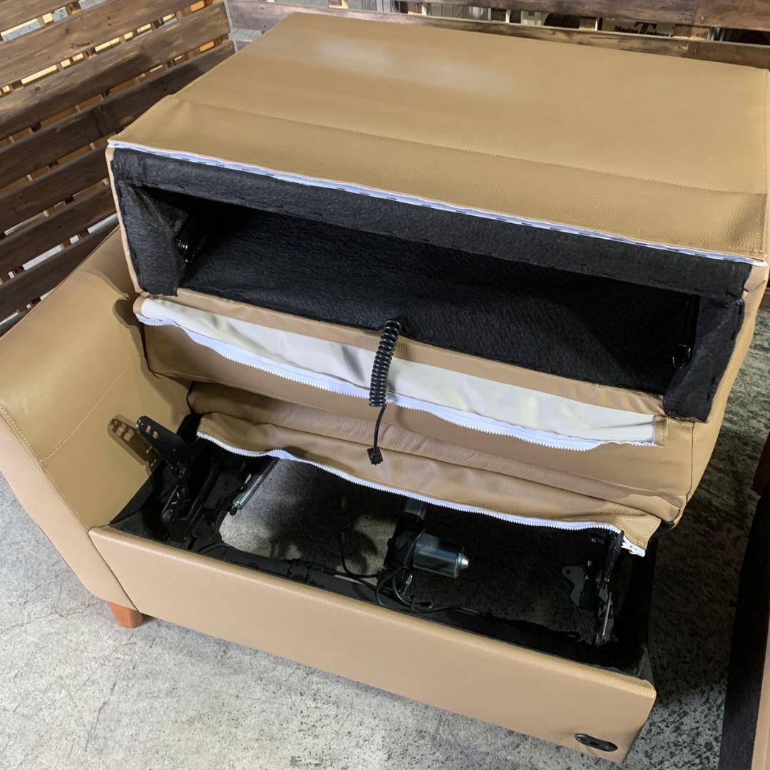 J838R YAMADA 電動リクライニングソファ モカブラウン - メルカリ