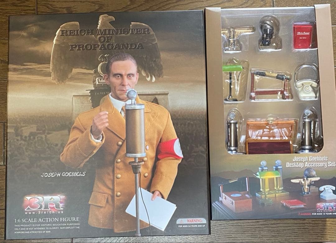 正規品】3R DID社製 ヨーゼフ・ゲッベルス フィギュア 小物 セット
