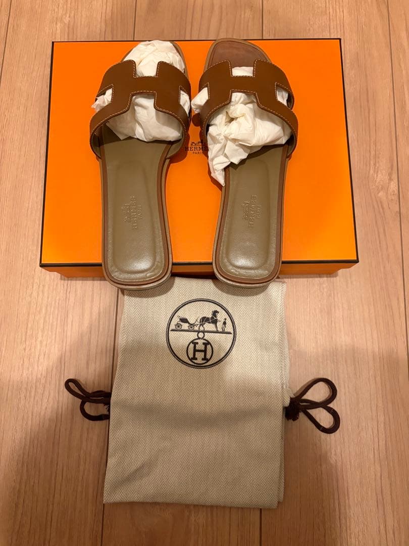 美品　エルメス　サンダル 《オラン》