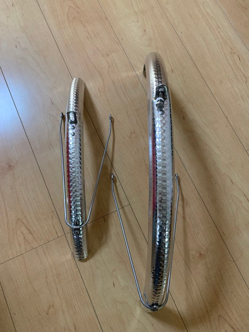 美品）純正ビアンキ Lepre ミニベロ8 亀甲フェンダー 前後セット