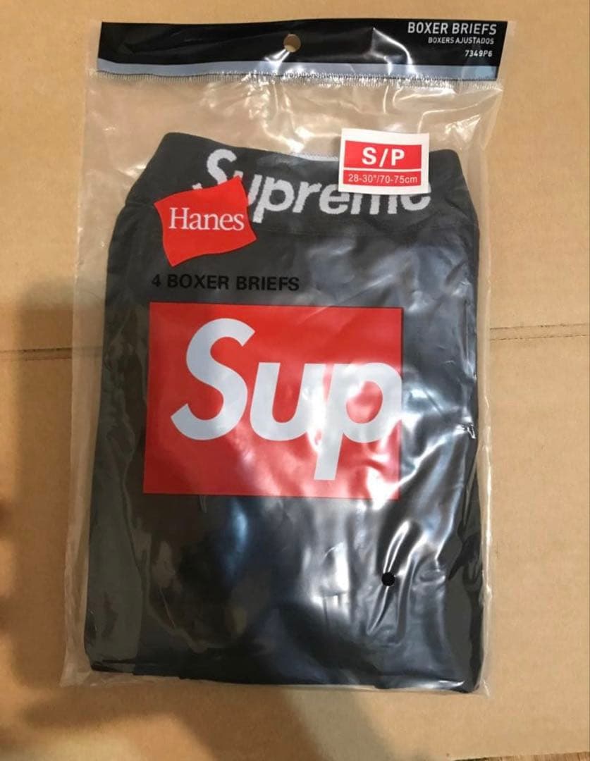 Supreme×Hanes シュプリーム ボクサーパンツ 黒 S - メルカリ
