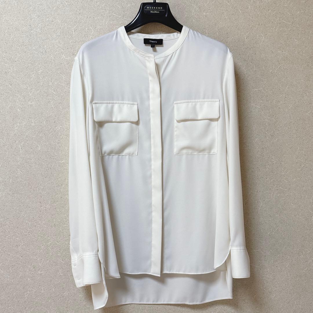 23SS✨Theory セオリー エアリー とろみ ブラウス ゆったり 日本製
