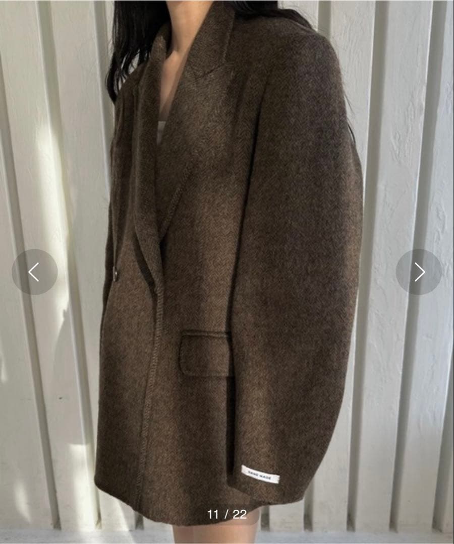 lawgy ヘリンボーン ジャケット アウター lawgy（ラウジー）の「handmade herringbone jacket outer