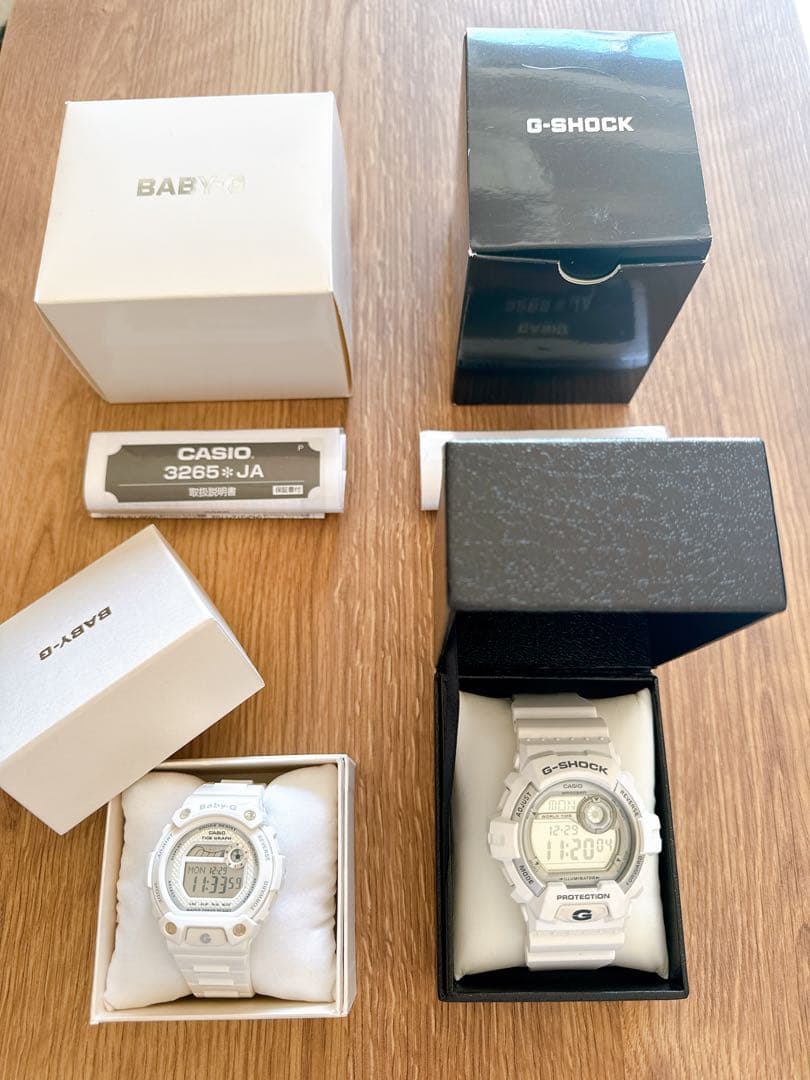 G-SHOCK 3285 ホワイト　baby-G 3265 ホワイトセット 2026年最新】baby-G 3265の人気アイテム - メルカリ