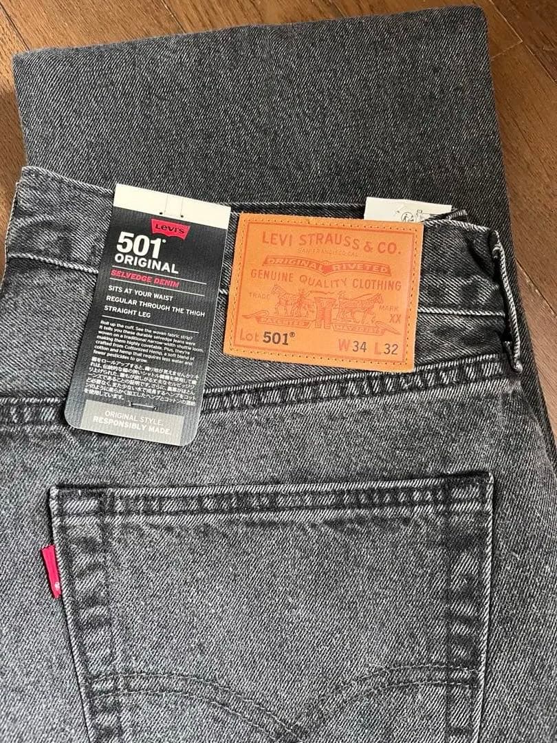 Levi's 501 赤耳 グレー W34 L32 Levi's（リーバイス） ジーンズ 501 赤耳 セルビッチ デニムレギュラー