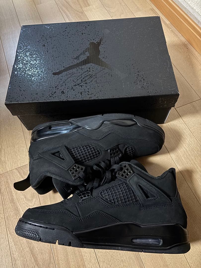 靴 Nike Air Jordan 4 Retro OG \"Black Cat\" Nike Air Jordan 4 Retro Black Cat 2020 Size 10-13 Light Graphite