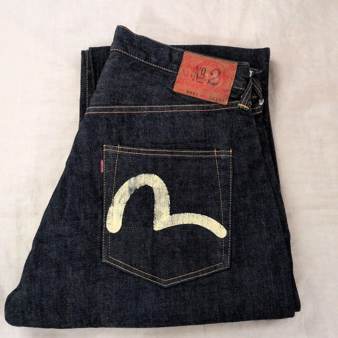 EVISU エヴィス No2デニム 2001 白カモメ 濃紺 W38 - メルカリ