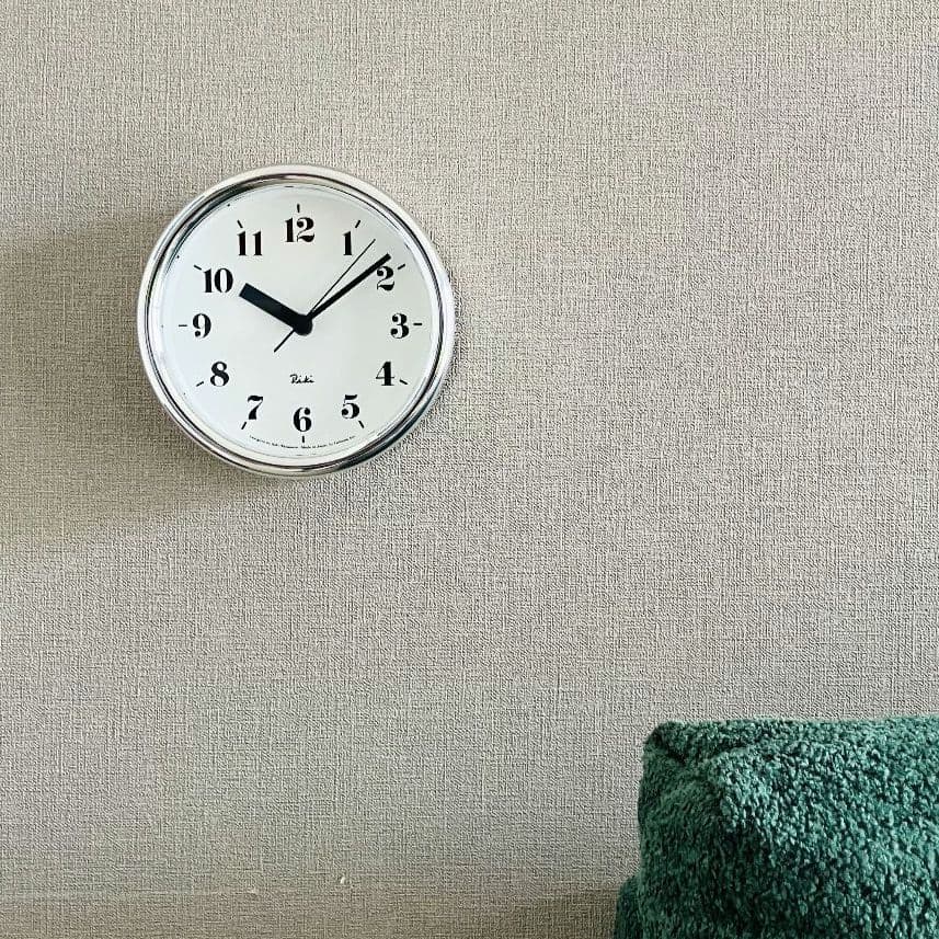 銀ワサさま専用 未使用 リキ アルミニウム クロック 掛け時計 置時計 RIKI ALUMINUM CLOCK リキアルミニウムクロック - RIKI - レムノス