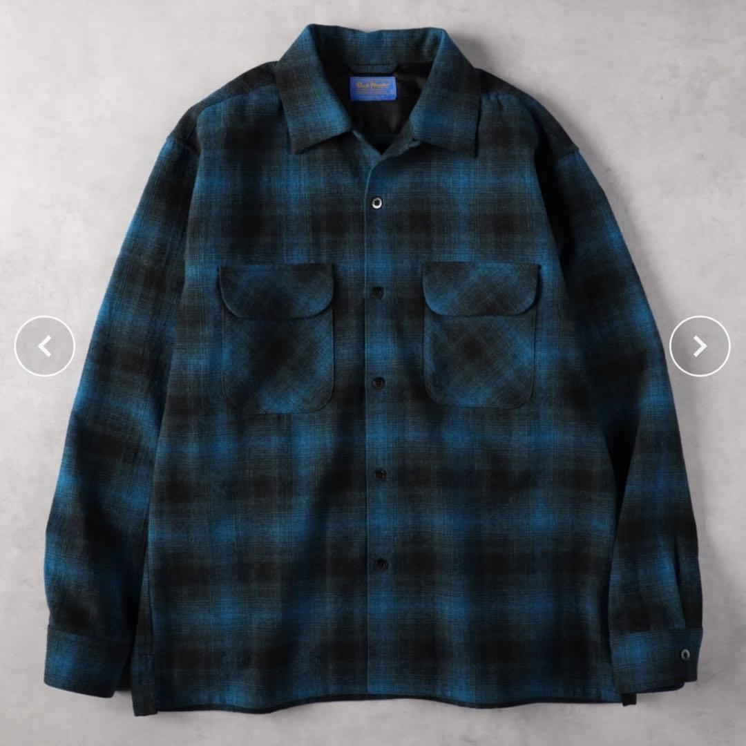 BACK NUMBER ライトオン ボードシャツ Lサイズ ブルー - メルカリ