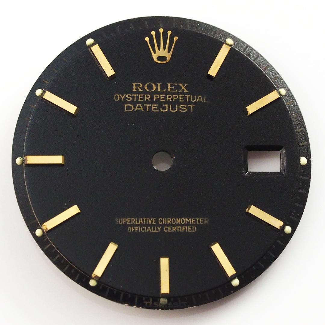 純正 ROLEX 1601 1603 文字盤 マットブラック デイトジャスト 純正 ROLEX 1601 1603 文字盤 マットブラック デイトジャスト - メルカリ