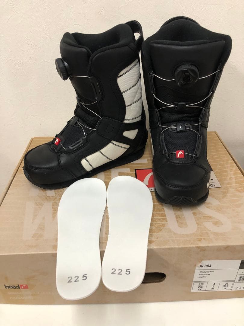 HEAD ジュニア スノーボードブーツ JR BOA 22.5cm-23.5cm HEAD ヘッド JR BOA スノーボード ブーツ キッズ ユース KK H5