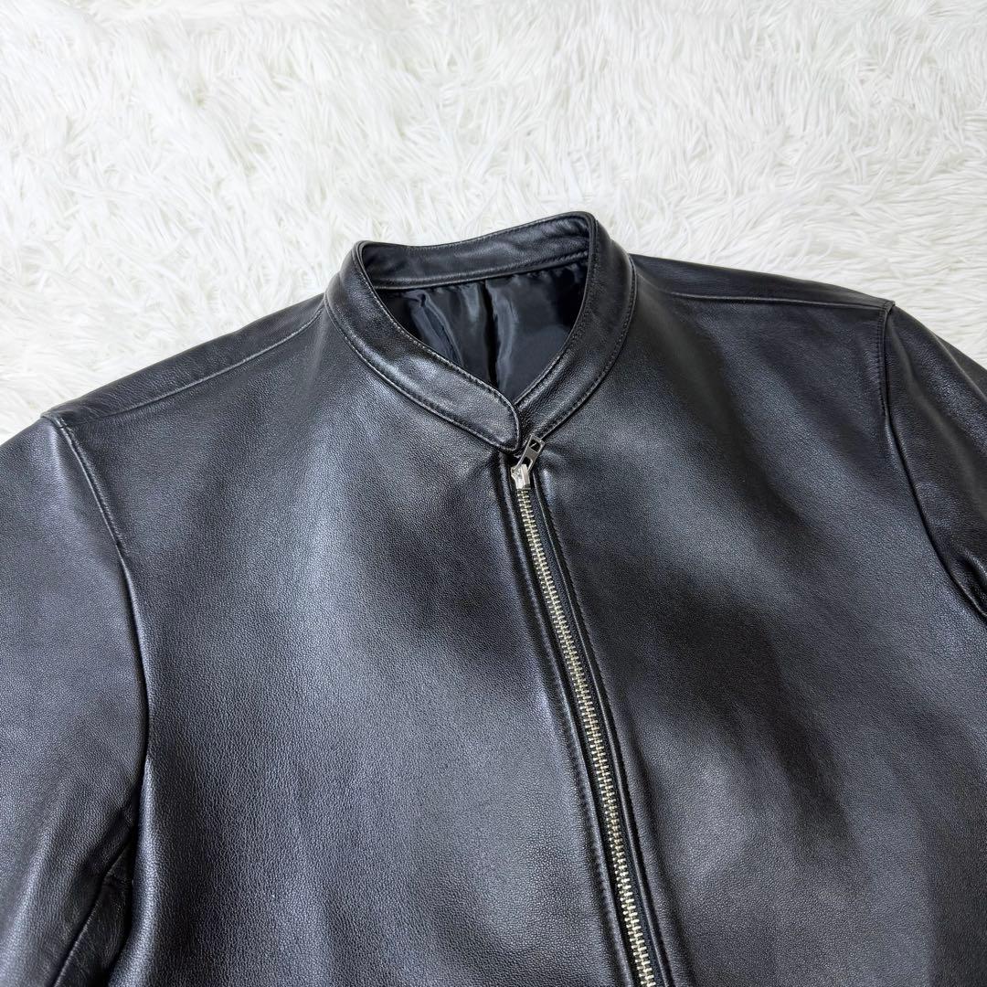 美品】希少Lサイズ LIDNM リドム シングルライダース ダウンジップ