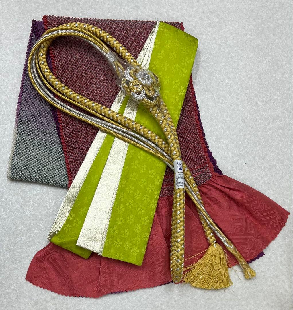 豪華袋帯 振り袖 フルセット 別誂長襦袢 辻ヶ花 金彩 刺繍入 金通し