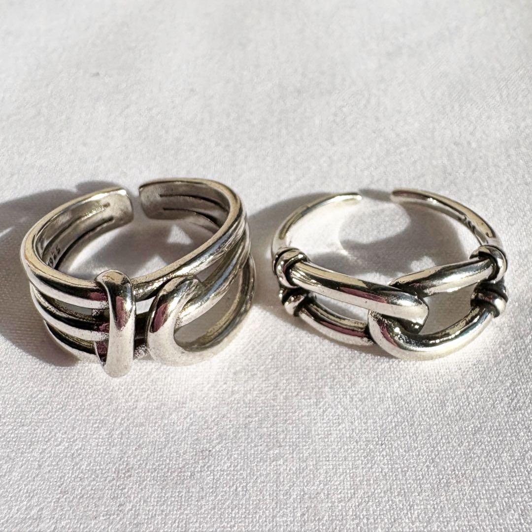 シルバー925 ヴィンテージリングユニセックスメキシカンジュエリー指輪