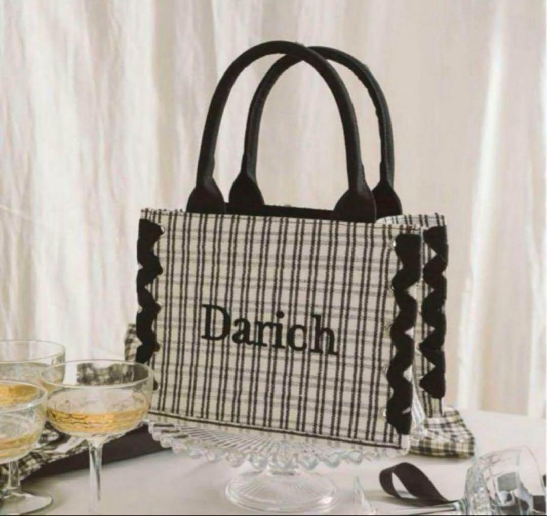 ダーリッチ ノベルティー ギンガムチェックミニトートバッグ - メルカリ