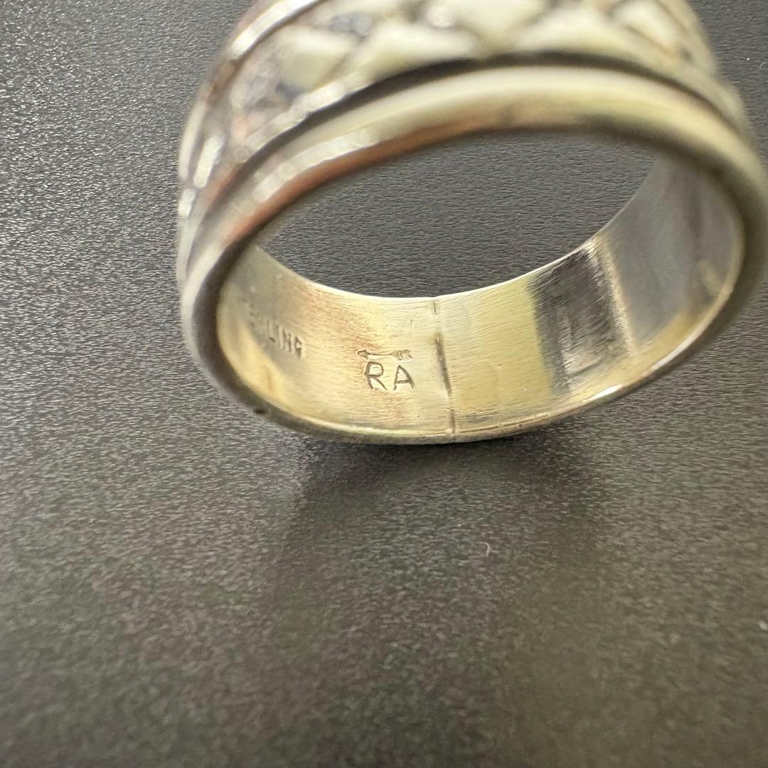 ナバホ ブルースモーガン リング 約15号 インディアンジュエリー