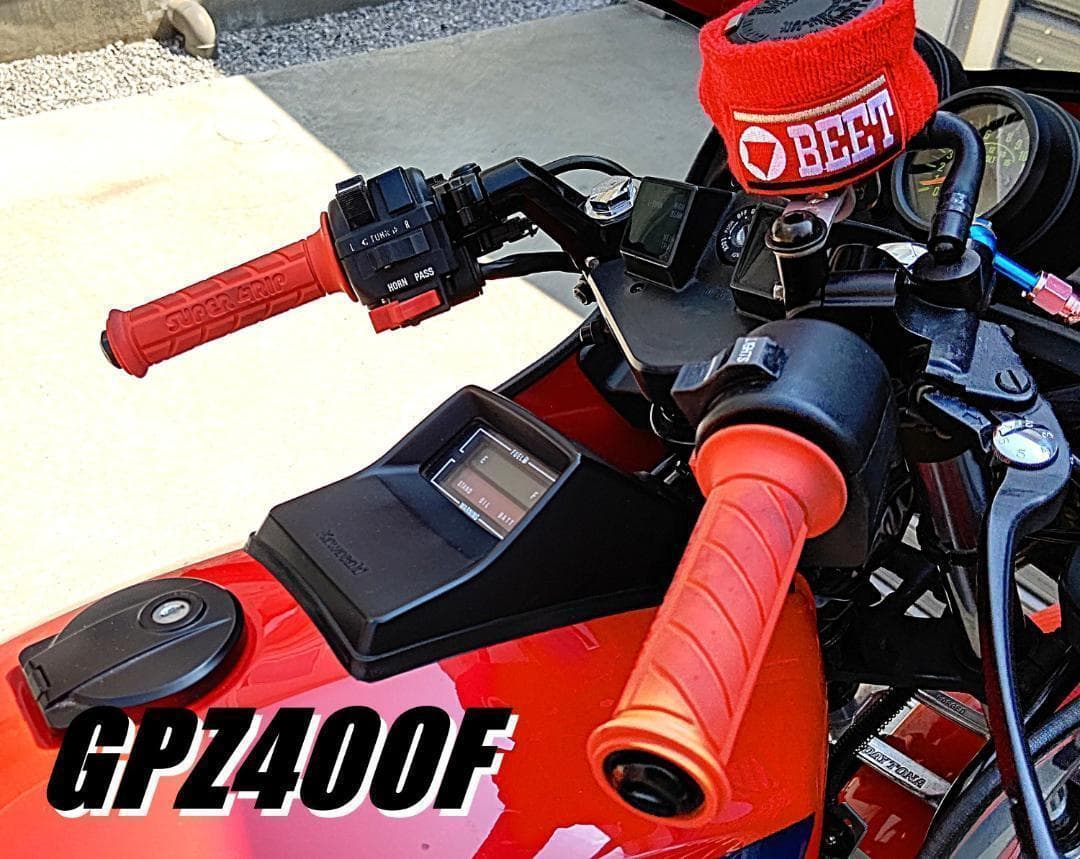 CBX純正タイプ ハンドル 黒＋延長キット③/ GPZ400F用 - メルカリ