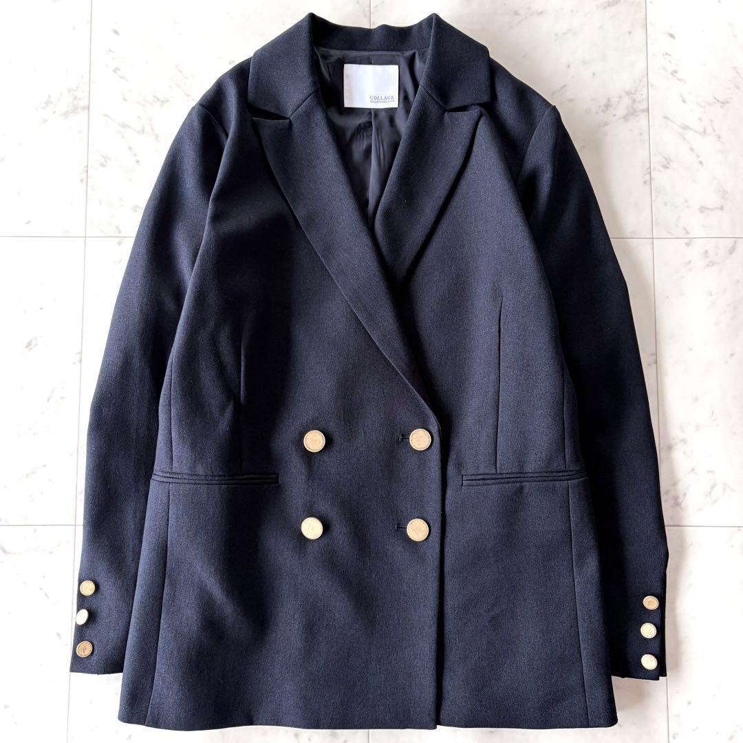 美品 ガリャルダガランテ テーラードジャケット 紺ブレ 金ボタン