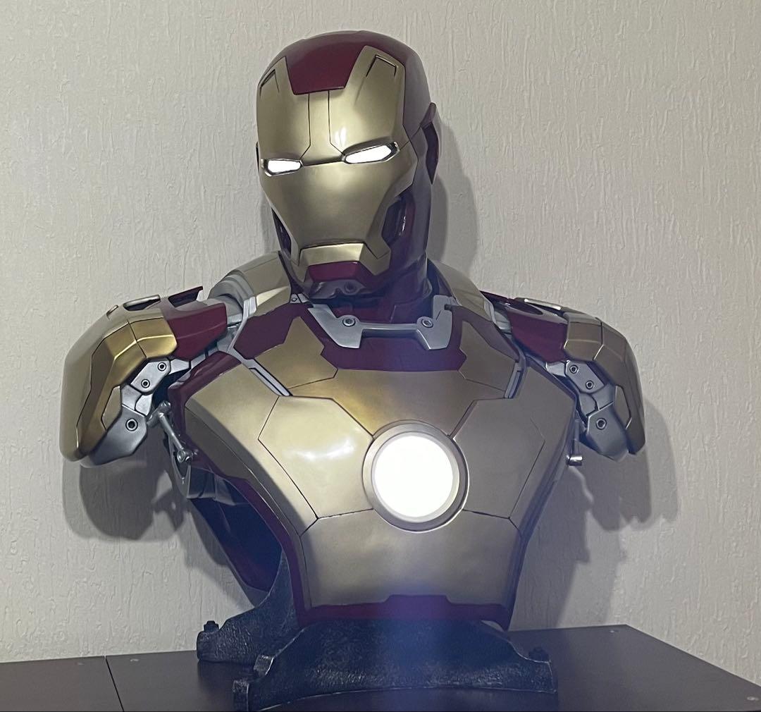 アイアンマン マーク42 サイドショウ 1/1 ライフサイズバスト サイドショウ】アイアンマン3 ： アイアンマン マーク42 ライフサイズ