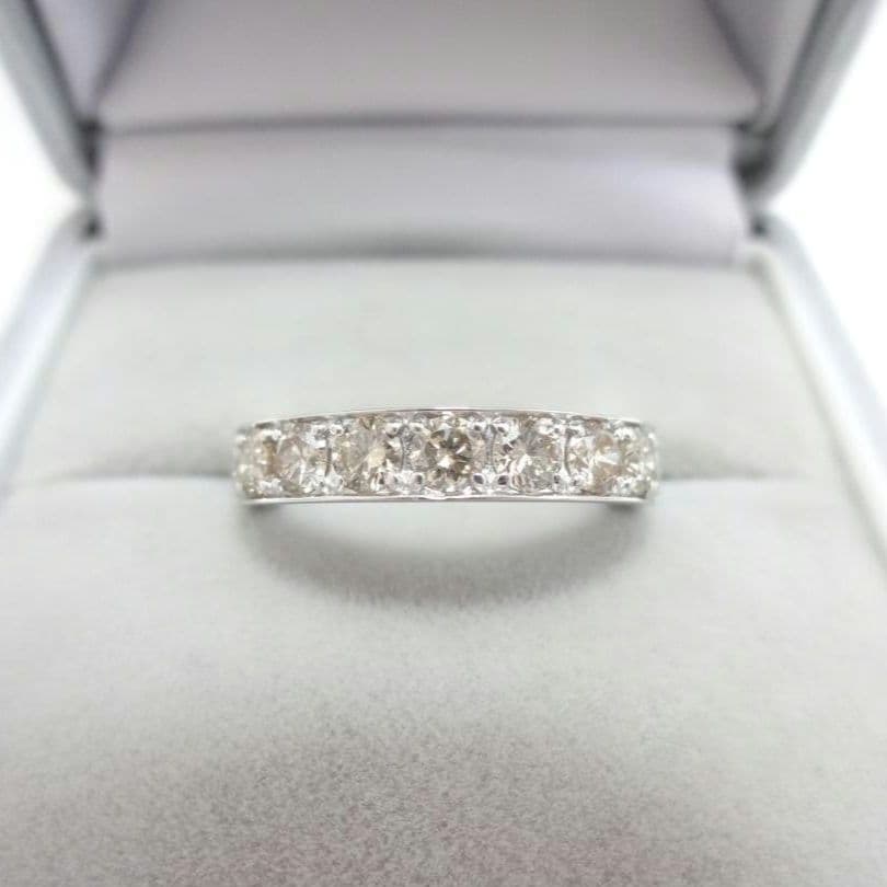 【澤田様】1.00ct　ダイヤモンド　ストレート　ハーフエタニティリングプラチナ