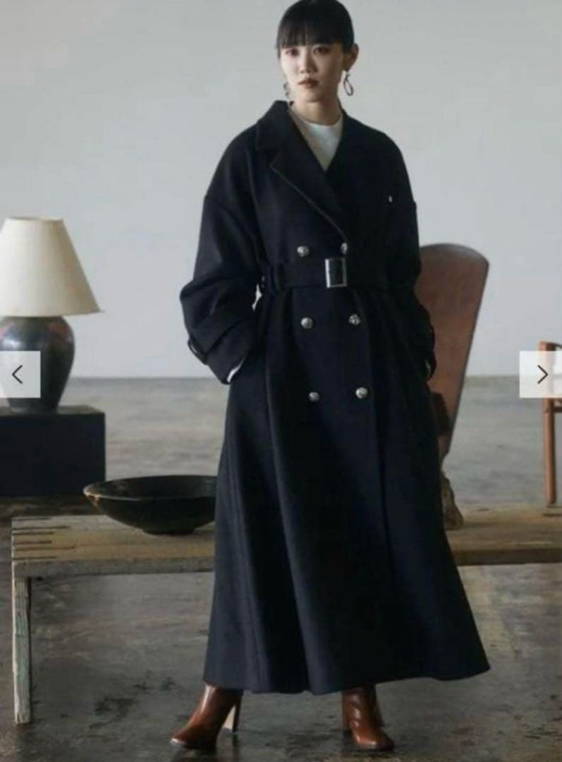 ANDREA &Co.YOSEATSUME BUTTON WOOL COAT