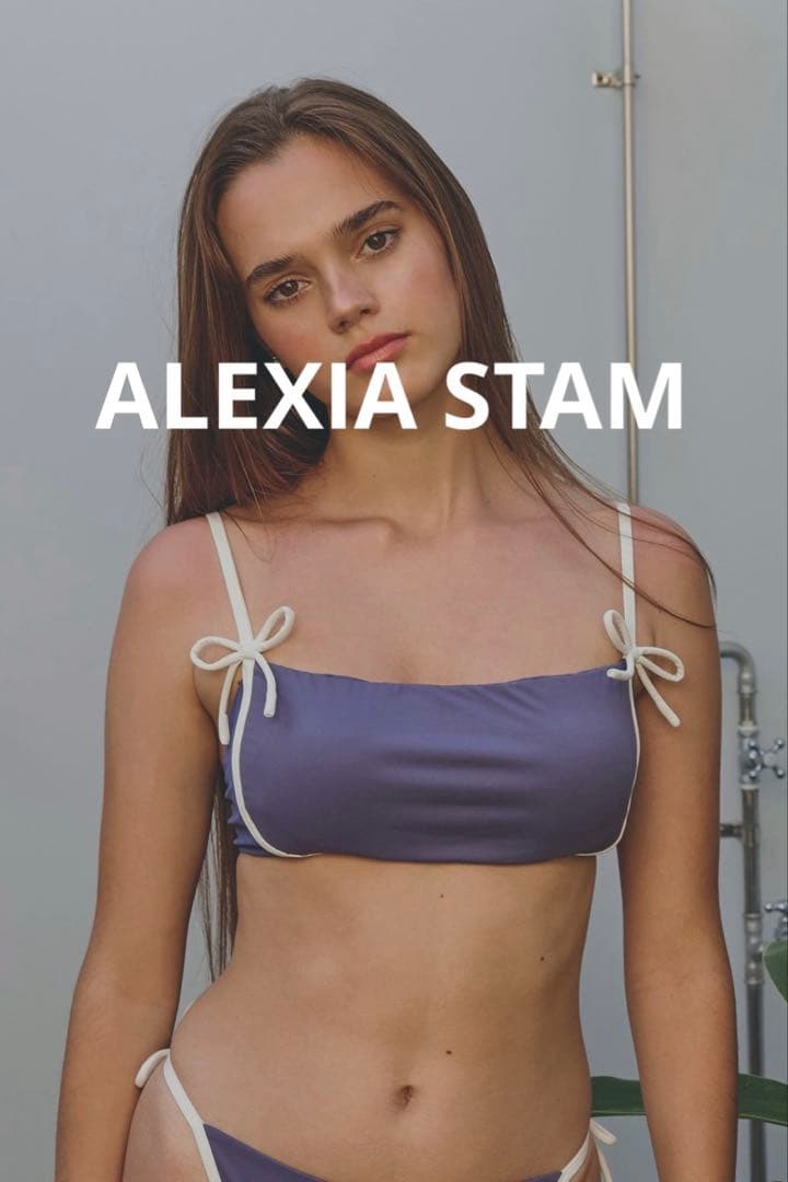 ALEXIA STAM ビキニ　青　Josephine Reflect ALEXIA STAM 2026 Swimwear Collection 𝗧𝗥𝗢𝗣𝗜𝗖 𝗥𝗘𝗣𝗟𝗔𝗬