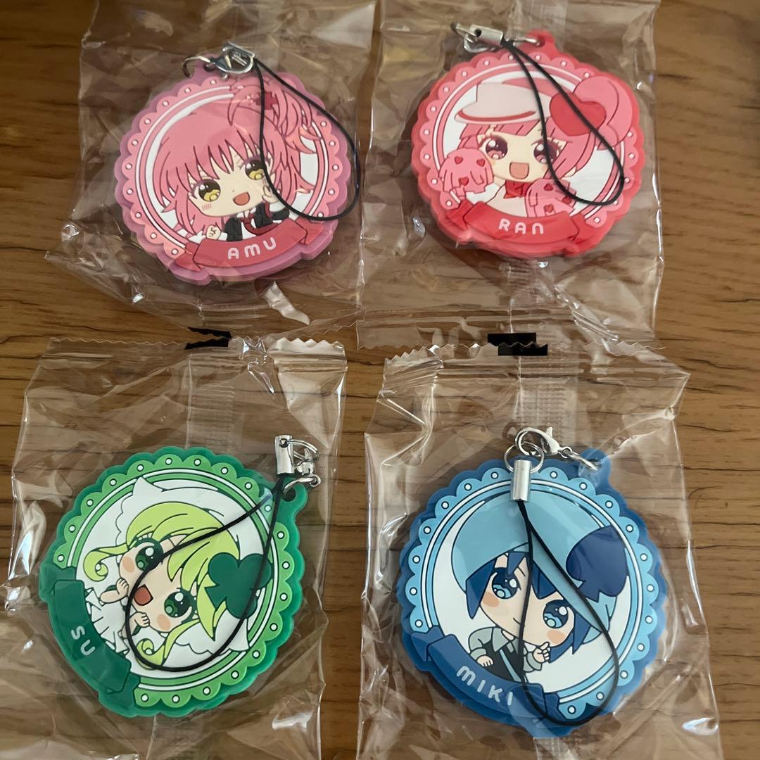 しゅごキャラ！ カプセルラバーストラップArt あむ ラン ミキ スゥ