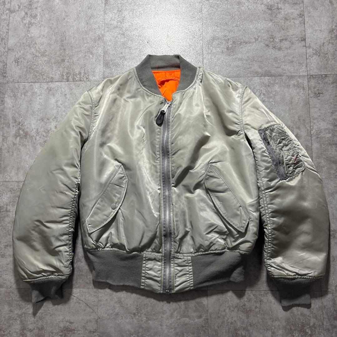 90s alpha reversible ma-1 USA製 希少色 M - メルカリ