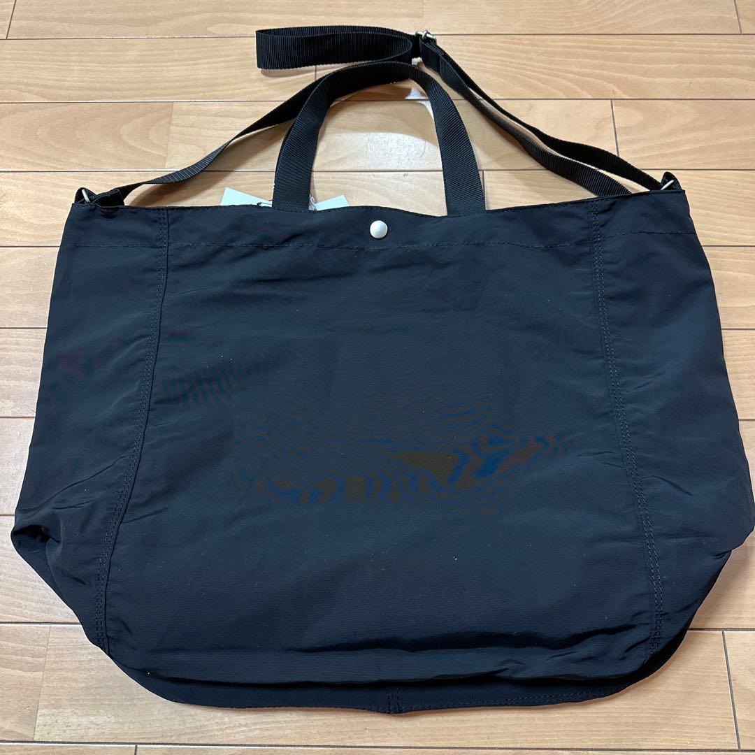 新品 コムデギャルソンオム 綿ナイロントートバッグ ブラック 2024年春