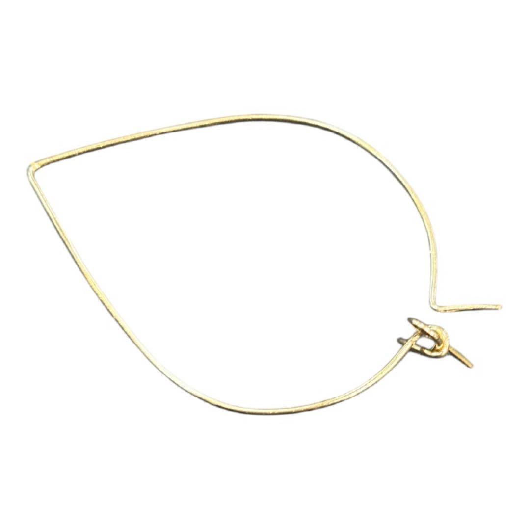 再々終値下げ」14Kリボンモチーフ フープピアス 本日24:00時まで