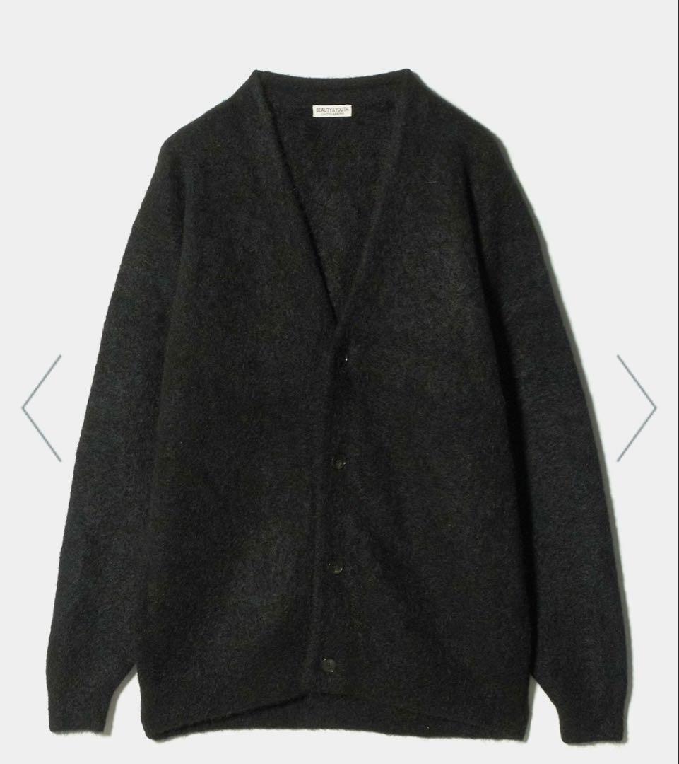 シャギー モヘヤ Vネック カーディガン シャギー モヘヤ Vネック カーディガン