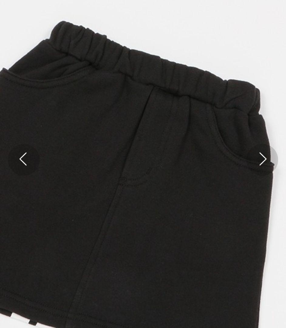 《新品タグ付き》X-girlStagesスランテッドロゴトレーナースカートSET