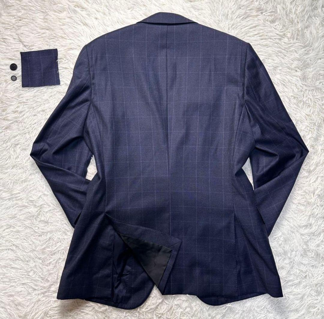 現行 極美品 ポールスミス ロロピ生地 光沢 セットアップ ネイビー 総