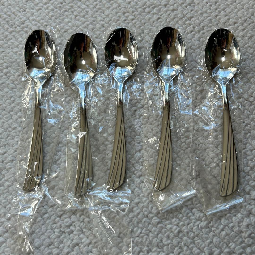 新品未使用品 ノリタケ noritake ゴールドウィング ティースプーン 5本