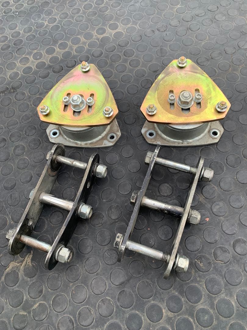 51キャリィ 2インチリフトアップ キャンバー調整式フロントブロック シャックル doubleaxel_500000978-m12-set