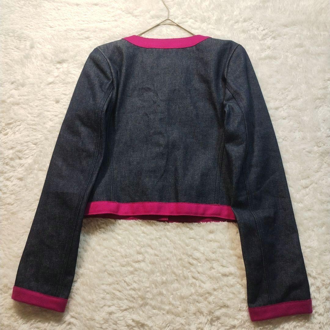 極美品】FENDI ノーカラーデニムジャケット やまとなでしこ 松嶋菜々子
