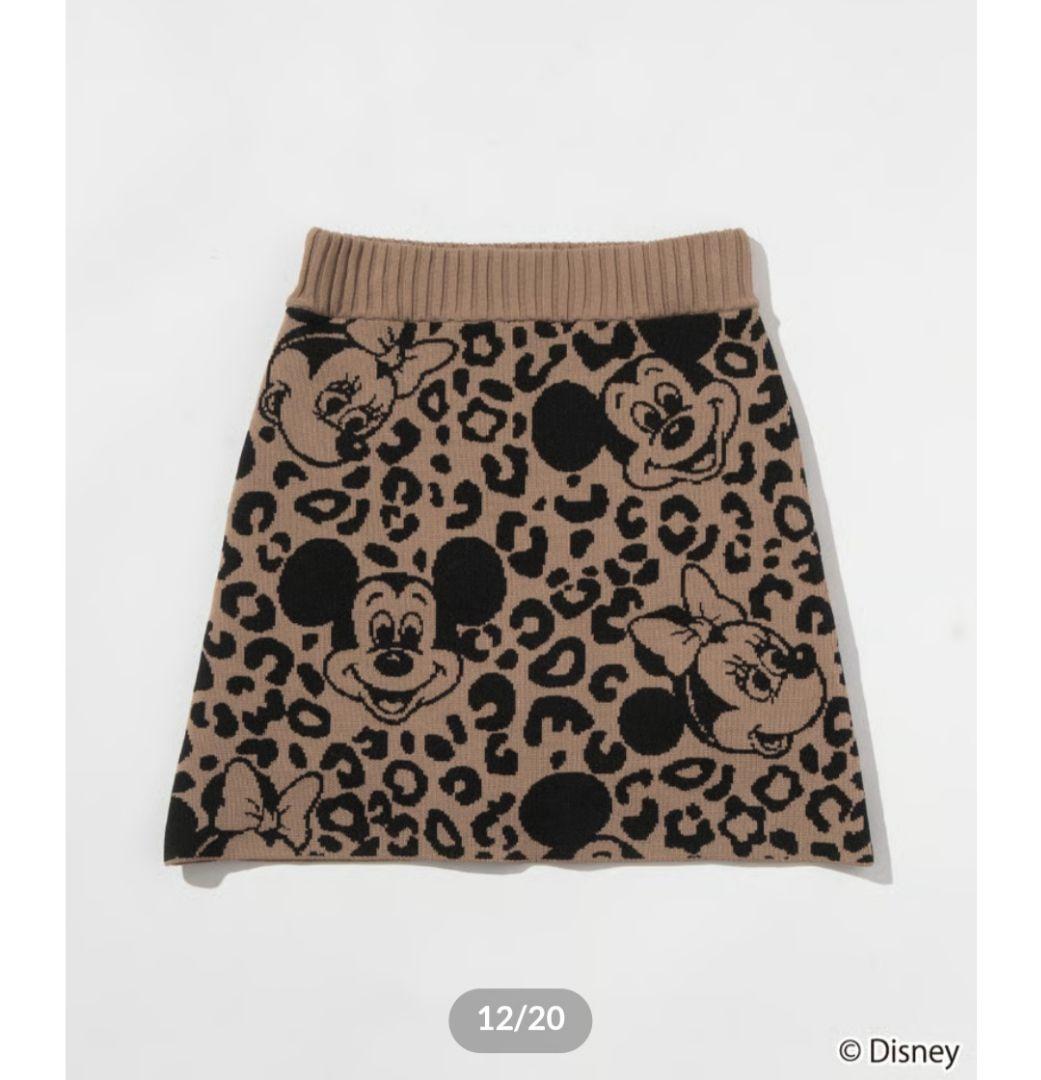 WCJ レオパード ニットスカート ミッキー ミニー - メルカリ